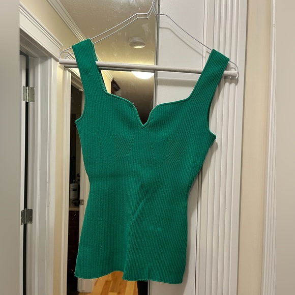 Kelly green H&M ribbed tank - size S - Picture 5 of 6